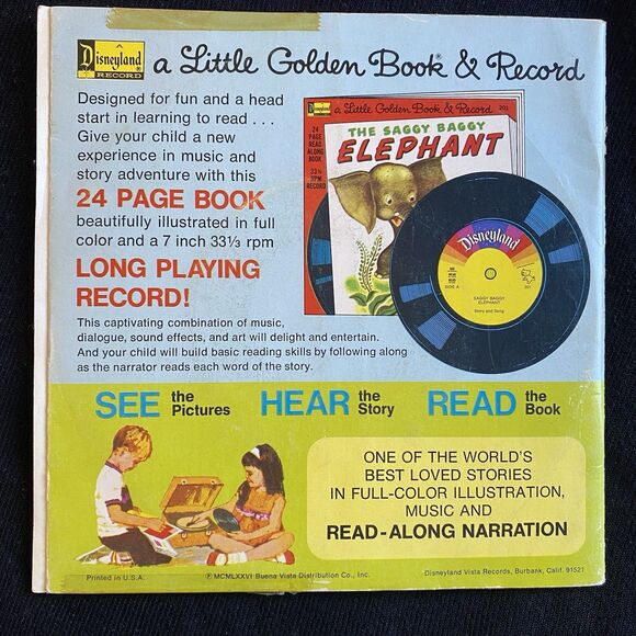 Vintage 1976 Little Golden Book & Record Of Frosty The Snowman. Read Along. USA. - Picture 13 of 13